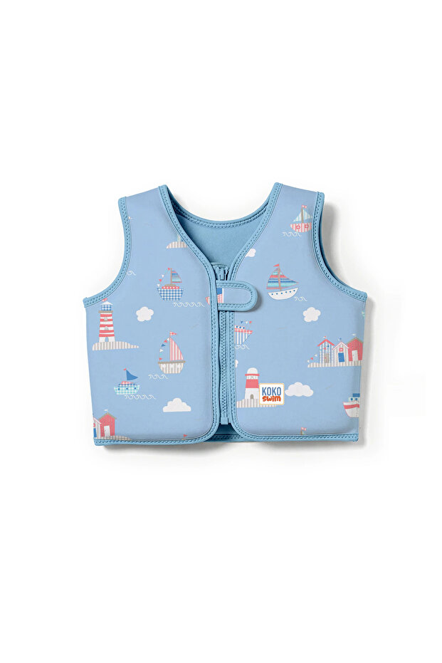 Lighthouse Patterned Children's Swimming Vest