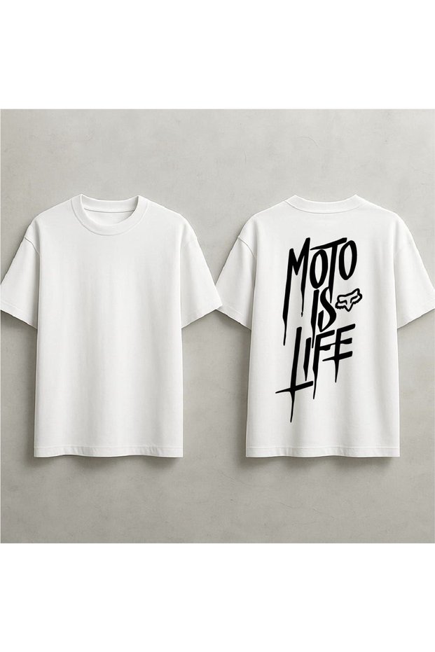 Special Printed Oversized T-Shirt for Motorcycle Enthusiasts