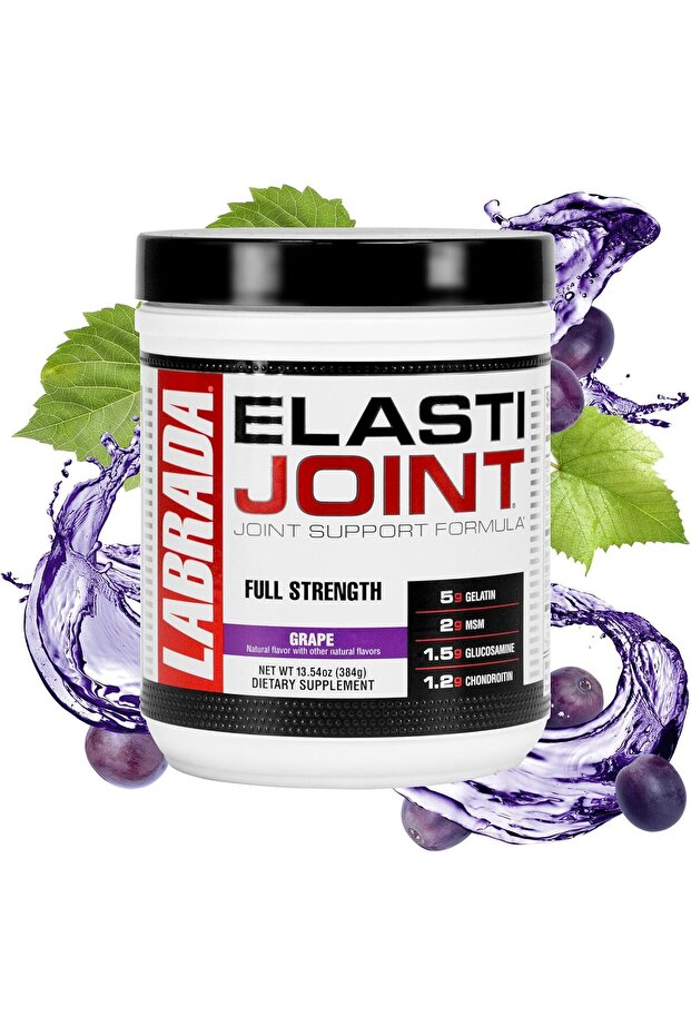 ElastiJoint - Joint Support Formula (13.54floz/384g, 30 Serving, Grape)_Post-Workout, All In One Drink Mix, Enhance Join Elasticity & Flexibility