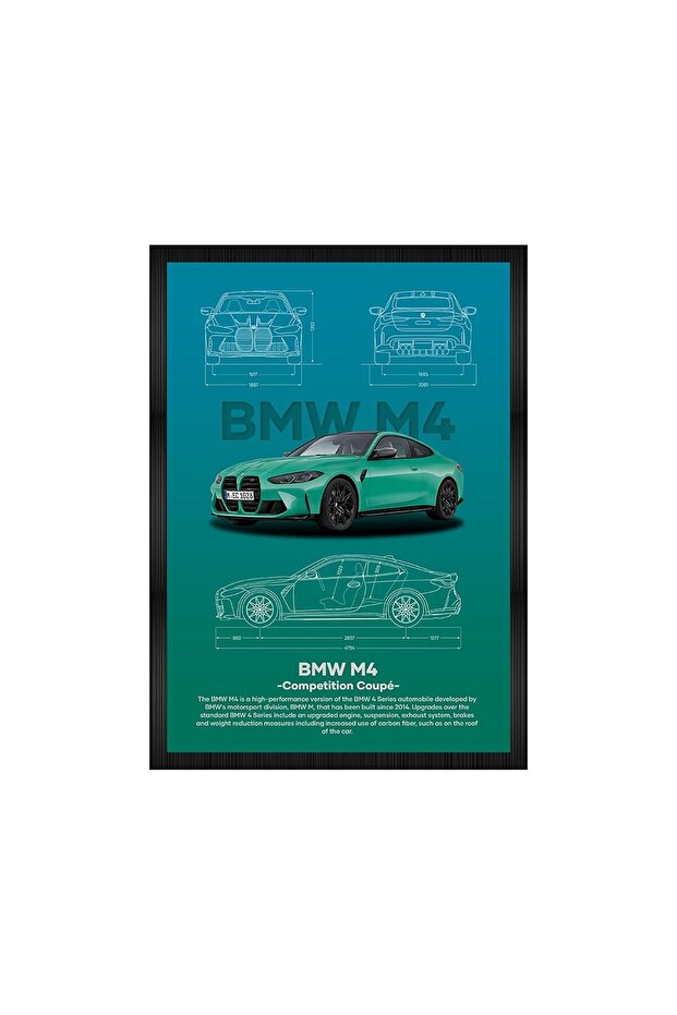Premium Canvas Digital Print Wall Art A3 Framed Poster for Home Office Decor Gift Piece