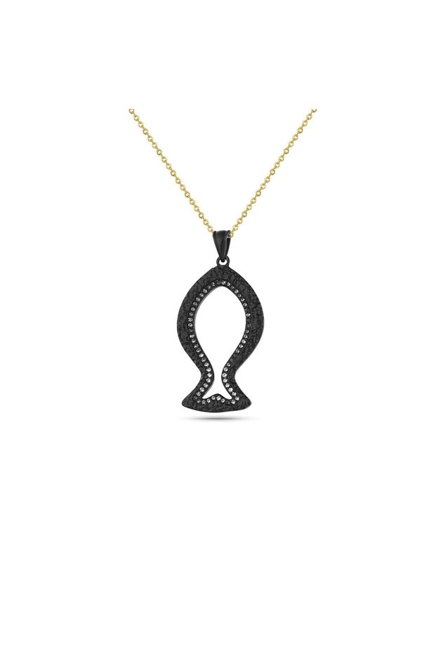 Gold Core Fish Necklace
