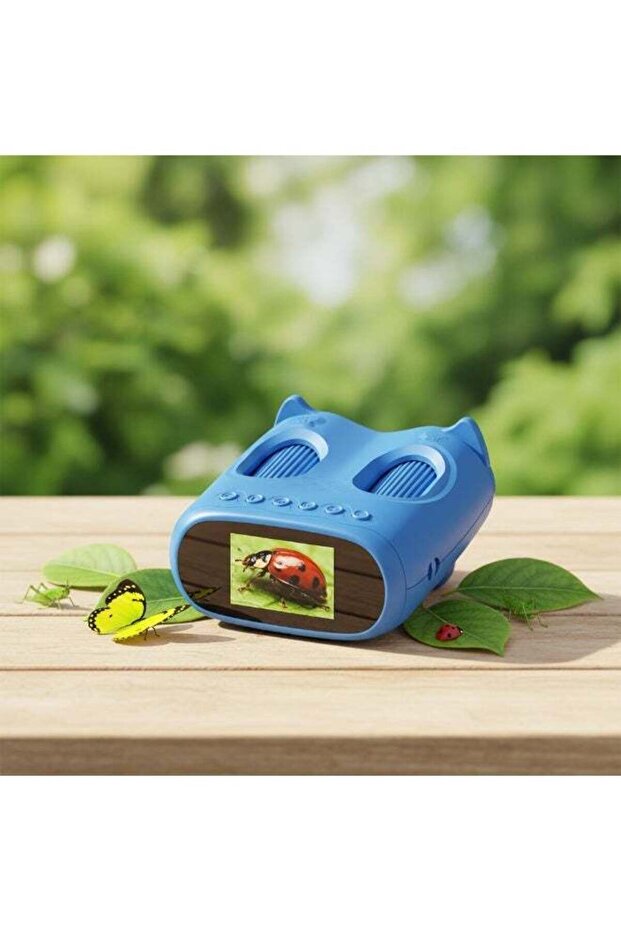 Blue 2 In 1 Digital Microscope Telescope for Kids - 1000X Magnification 1080P HD Camera