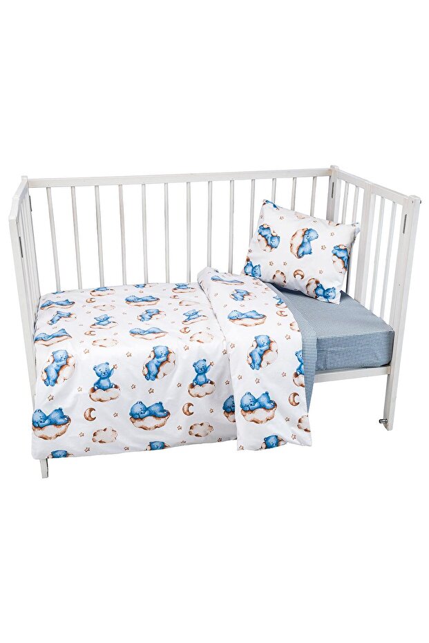 Cotton Duvet Cover Set - Blue