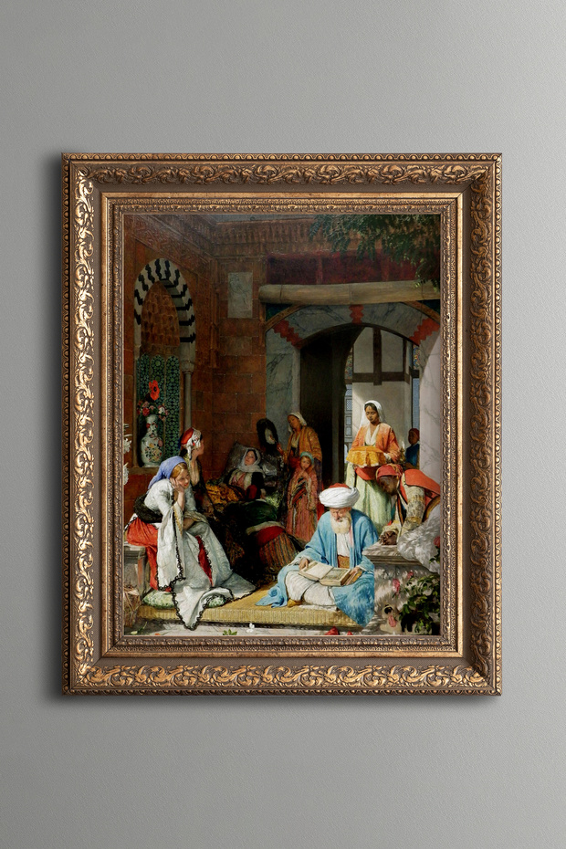 Healing Prayer - Vintage Patterned Painting - Thick Model