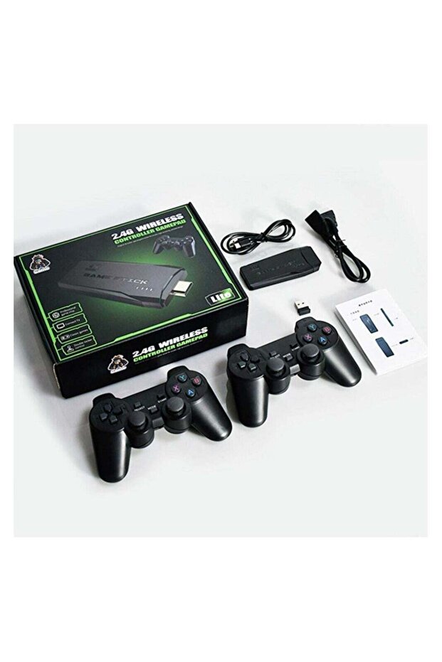 Blulory Wireless Retro Game Console, Plug & Play, 10000+ Games, 4K HDMI, Dual 2.4G Wireless Controllers