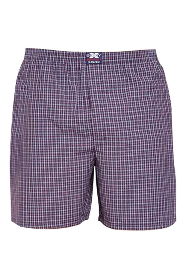 Men's check n plaid boxer 100% super combed woven fabric | BX25 | Assorted