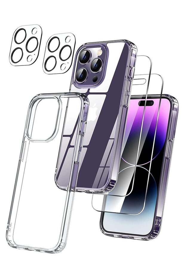 9 in 1] iPhone 14 Pro Max Case Clear