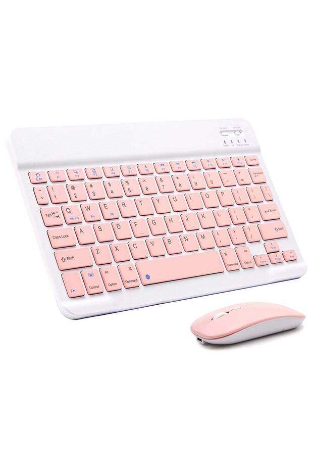Ultra-Slim Bluetooth Keyboard and Mouse Combo Rechargeable Portable Wireless Keyboard Mouse Set