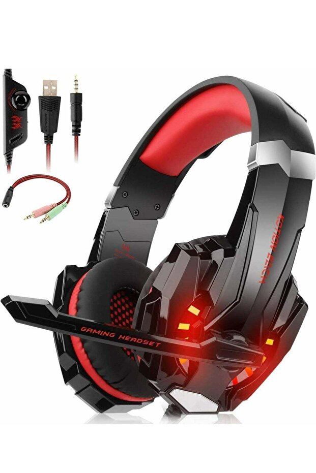 G2000 Gaming Headset Deep Bass Computer Game Headphones with microphone LED Light for computer PC Gamer