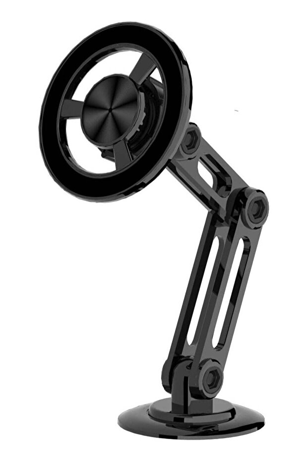 Universal 360° PRO Magnetic Car Phone Holder, Adjustable Arm Mount (Black)