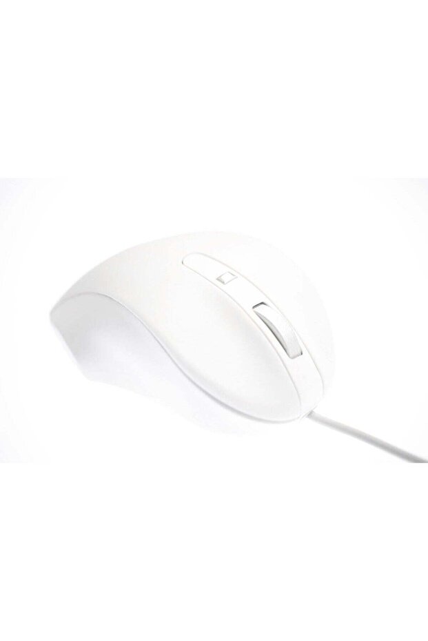 Wired USB-C Mouse, White PBT, Comfortable Grip M20CW