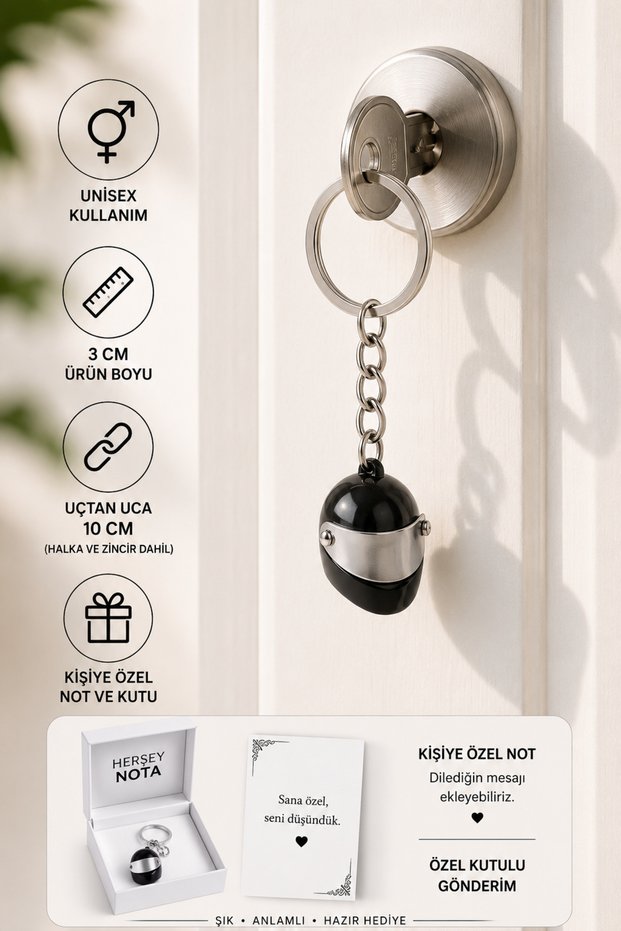 Black Helmet Figured Keychain Unisex Metal Keychain