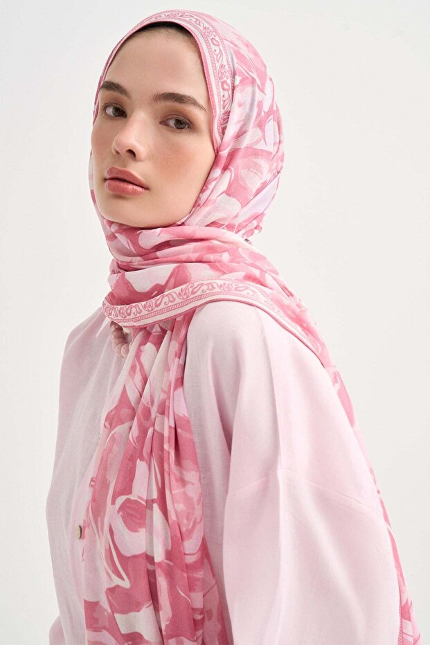 Rosalie Aria Viscose Shawl Pink