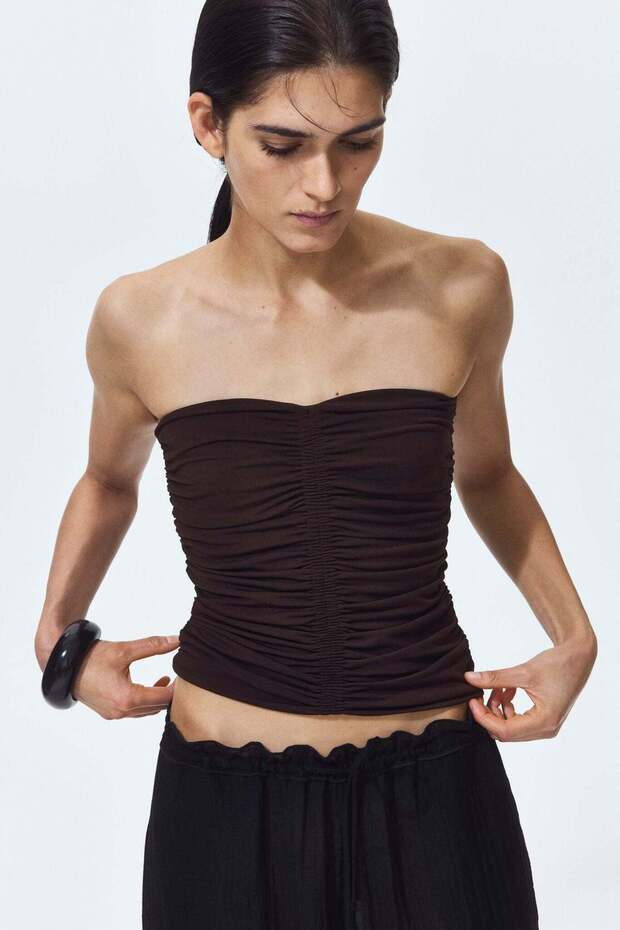 Bandeau jersey top