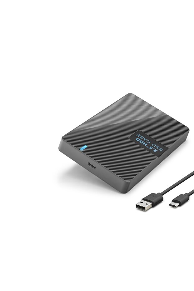 2.5 Inch Sata Hdd/Ssd External Disk Box USB 3.0 Type-C - Black Hdx1793
