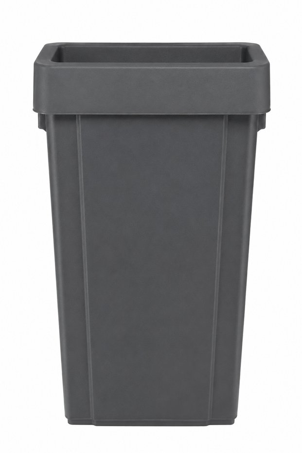 Open Rectangular Waste Bin Grey 80 Ltr