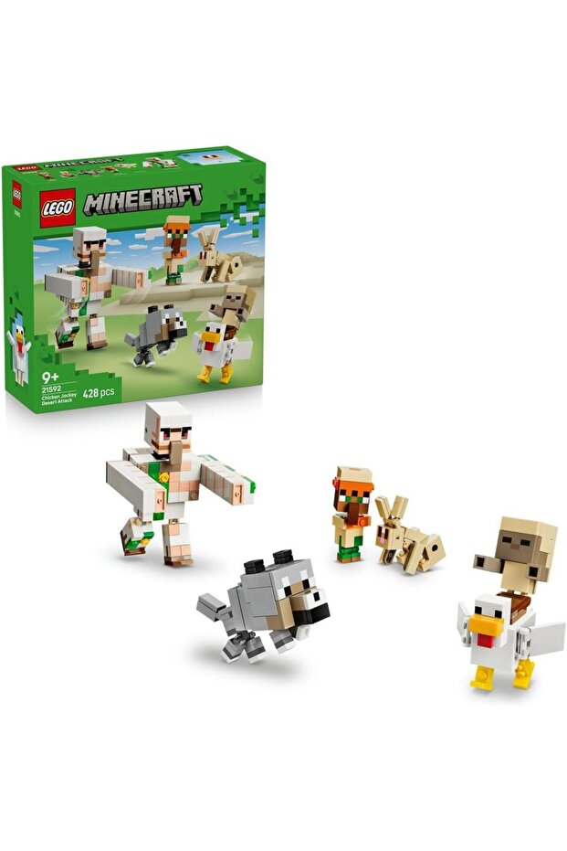 Minecraft Chicken Jockey Desert Attack, 428 Pieces