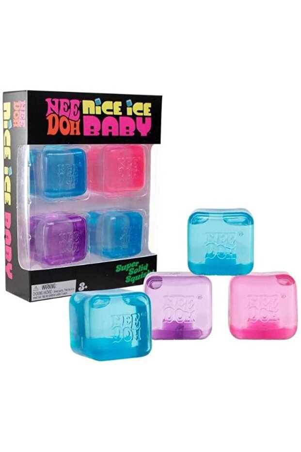 Nee Doh Nice Ice Baby Sensory Squeeze Toy - Super Solid Squishy Stress Relief Toy for Kids , Adults (Replica)