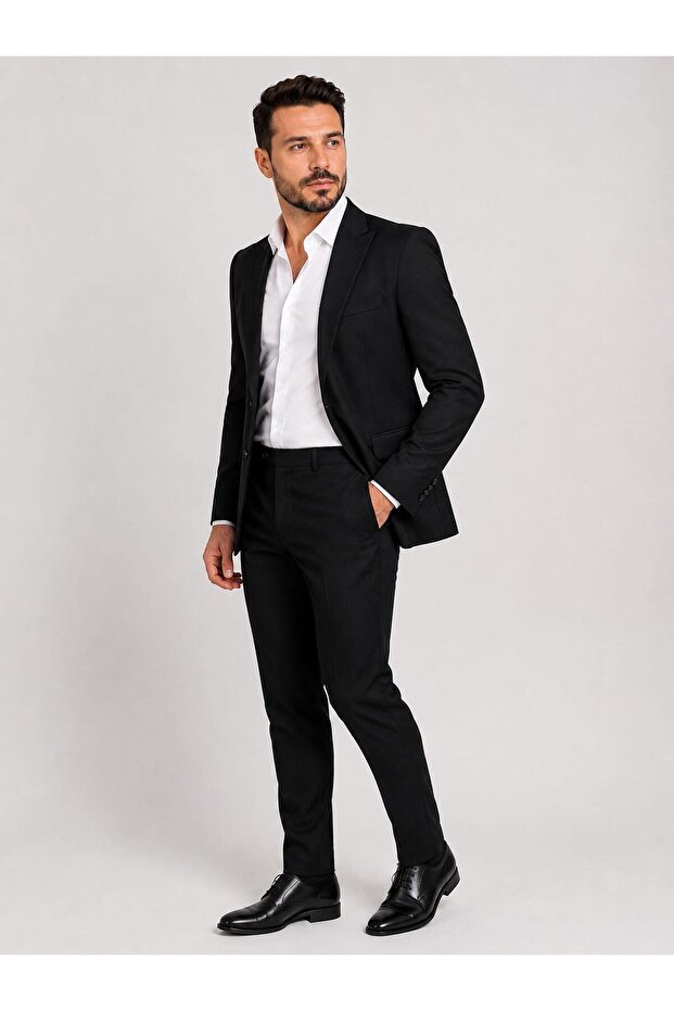 Men's Italian Cut Half-Fitted Blazer Jacket Classic and Modern Elegance - 7731