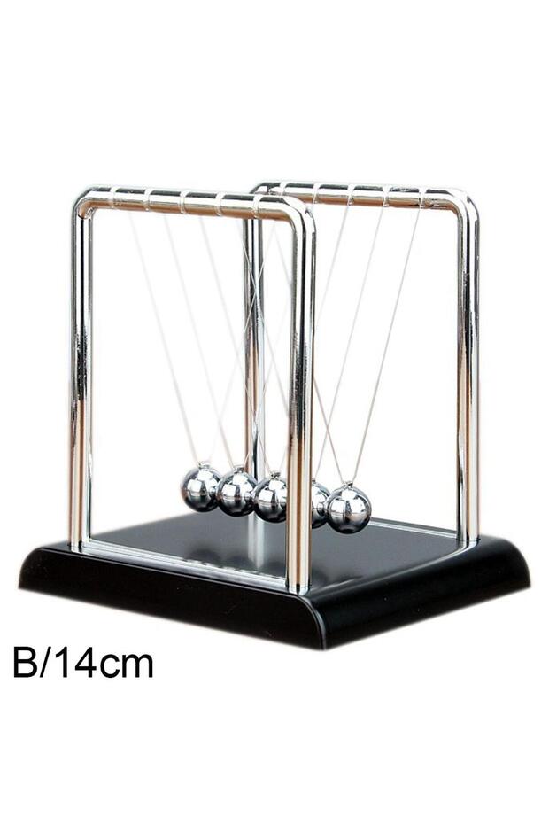 14cm Physical Science Toy Newton Balance Pendulum Ball Collision Energy Conservation Law Ball Office
