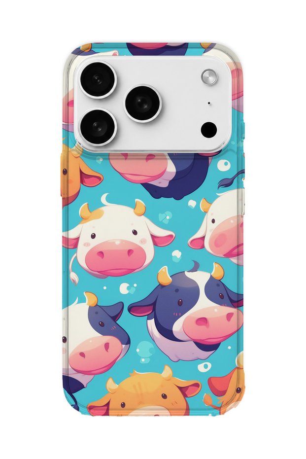 iPhone 17 Pro Max Compatible Printed Transparent Phone Case | Collection: Cute Animals