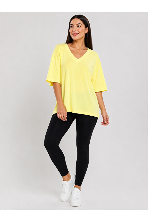 Trend Women's Cotton V-Neck Summer T-Shirt