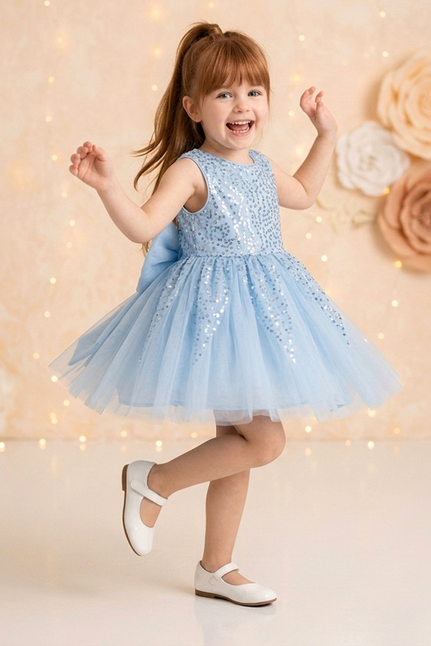 Baby Girl Children's Birthday Party Wedding Dress Tulle Tutu Lined Children's Clothing Baby Clothing Baby Girl Elbyyprpul