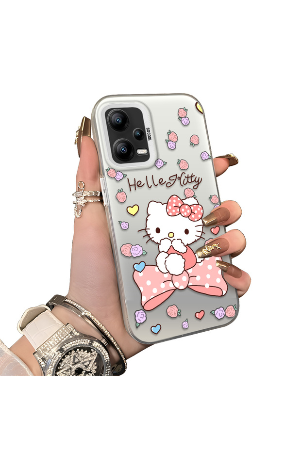 Xiaomi Redmi Note 12 5g Compatible Hard Acrylic Back Silicone Edge Lens Protection Case