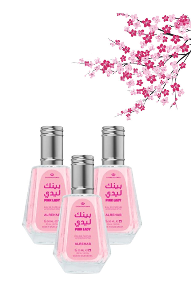 3 قطع من عطر بينك ليدي 50 مل