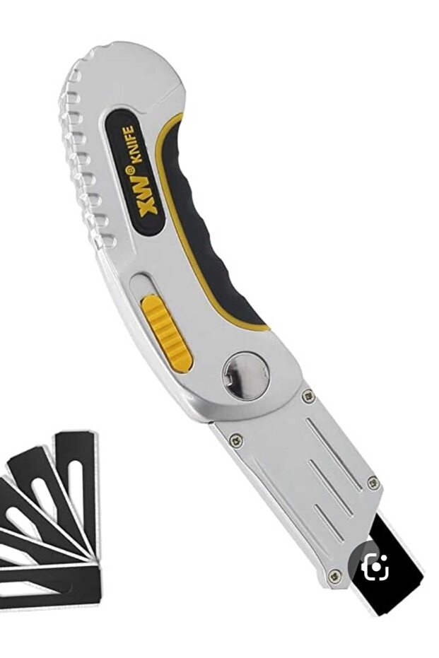 XW SLIDE-LOCKING UTILITY KNIFE WITH 5 SPARE BLADES