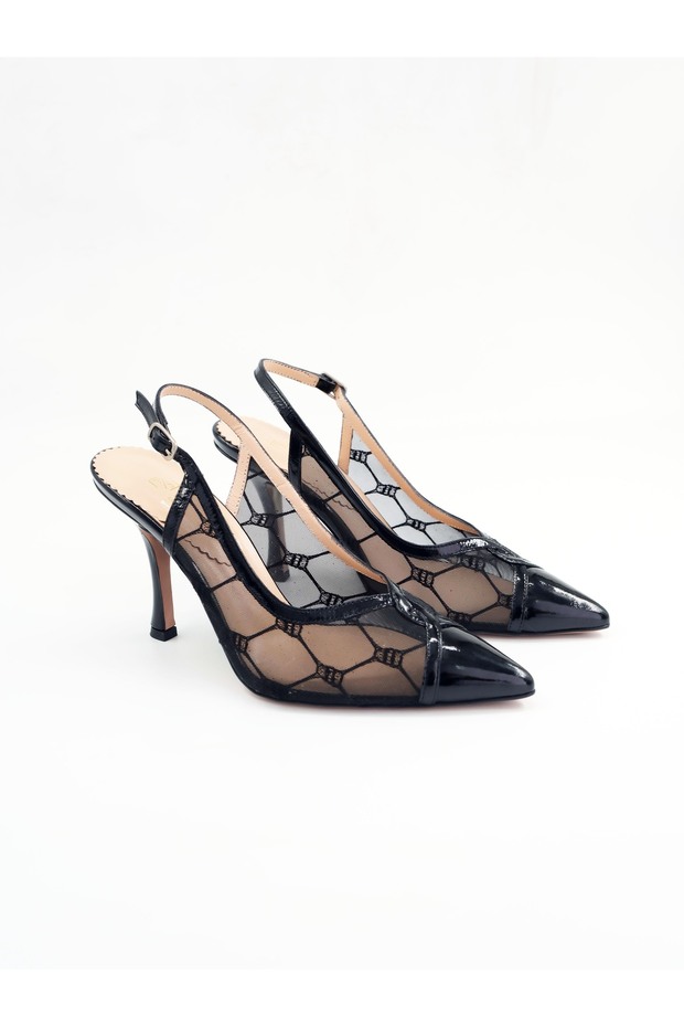 Women's Genuine Leather Shoes Black Patent Leather
