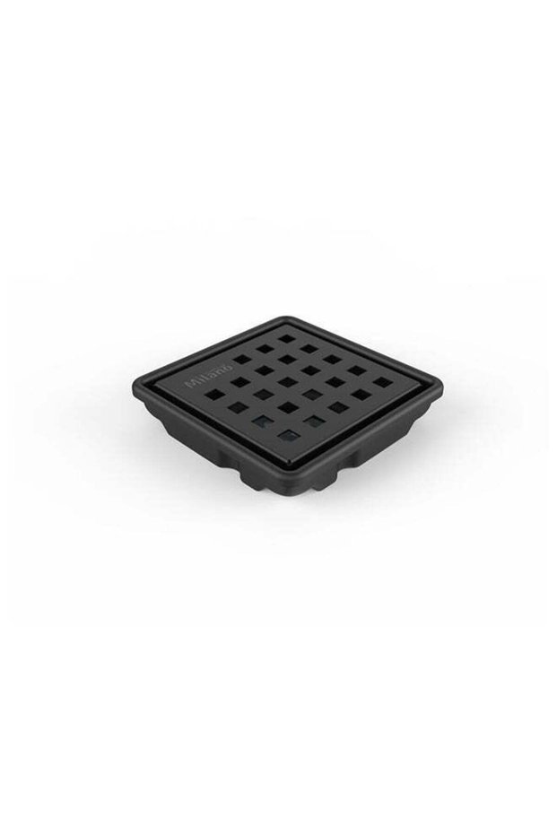 Milano Shower Drain 100x100mm Black Finish - Stainless Steel Floor Drain