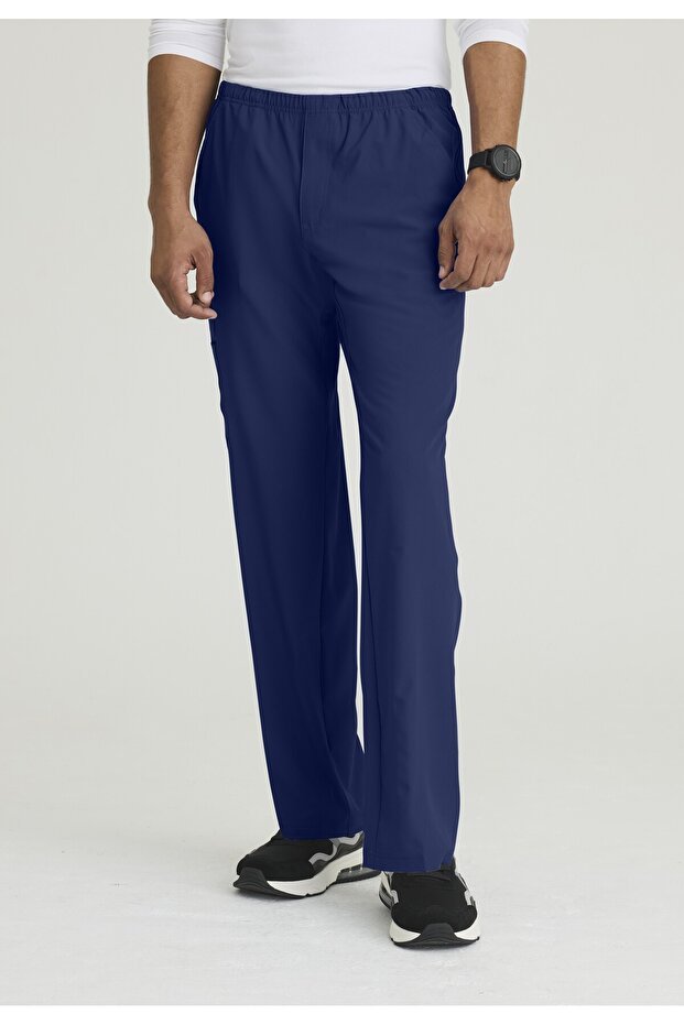 Sk0215 Structure Men's Scrubs Pants – Imported, 4-Way Stretch, Anti-Static, Sweat-Wicking, Stylish and Comfortable with 4 Pockets for Doctors/Nurses Single Bottom