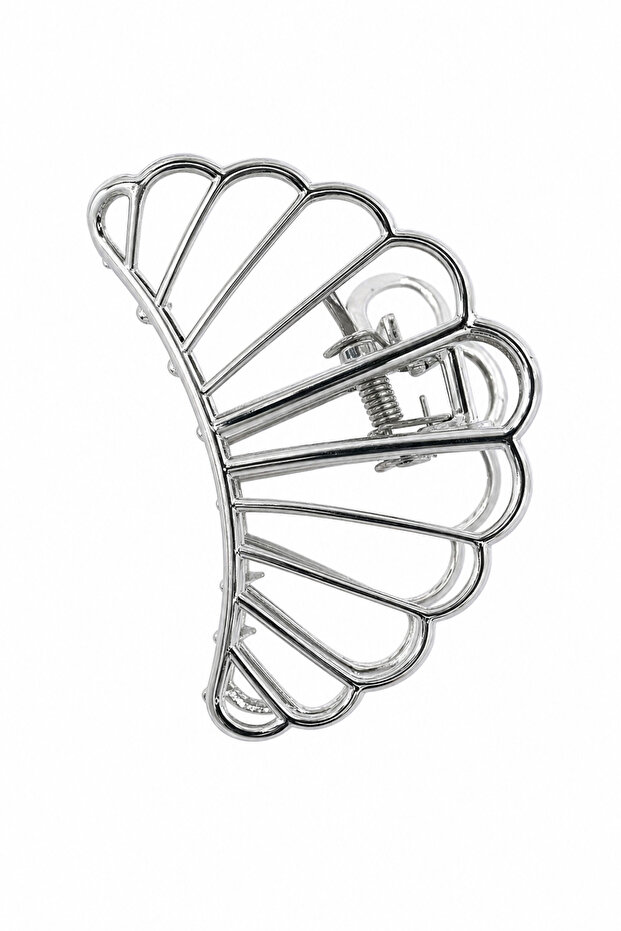 Modern Design Grey Metal Hairpin Latch Clip Stylish and Convenient for Women