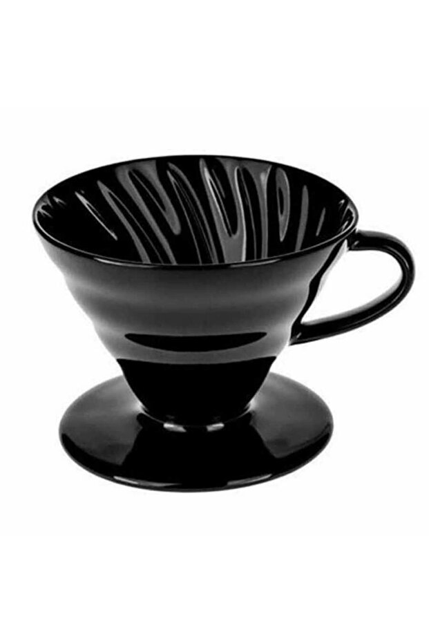 Stylish Black Ceramic Brewing Pot, Ideal for Enjoyable Coffee Moments