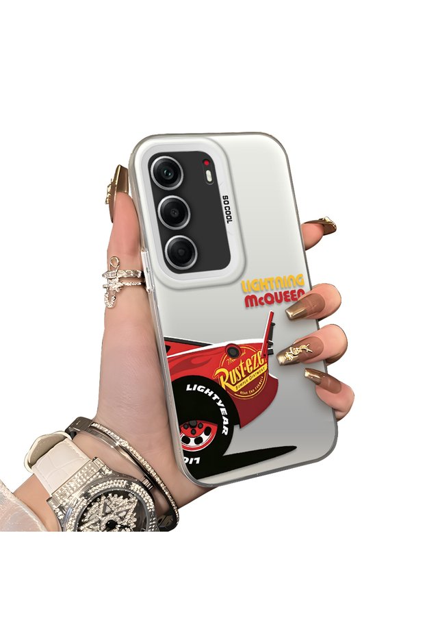 Tecno Camon 40(Cm5) Compatible Hard Acrylic Back Silicone Edge Lens Protection Case