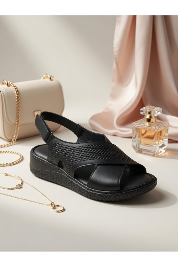 -Genuine Leather Women's Sandals