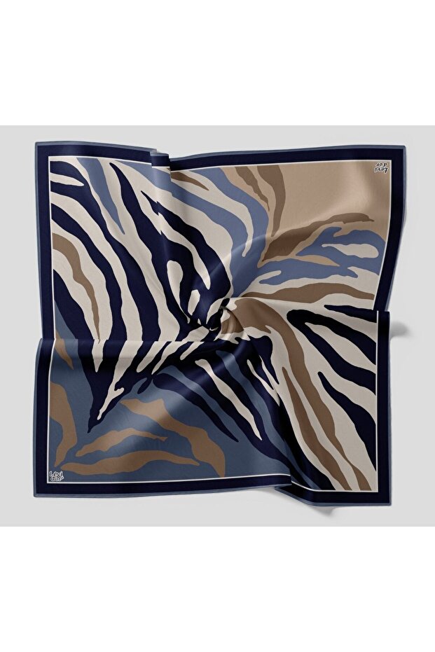 Zebra Pattern Sparkling Crystal Scarf