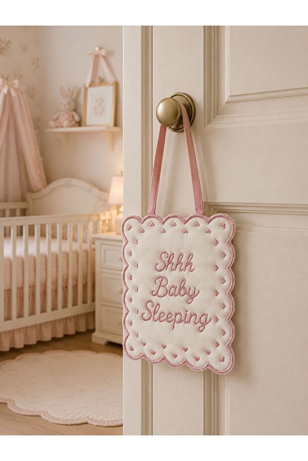 Linen Baby Sleeping Door Pillow
