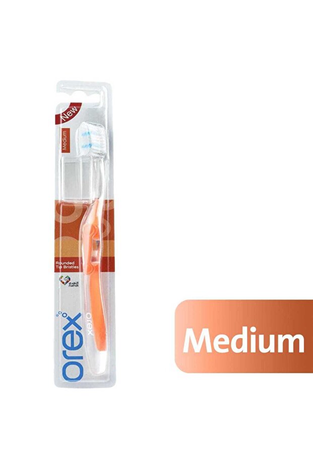 Toothbrush Rounded Tip Bristle Medium Soft