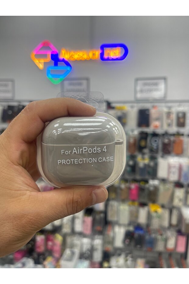 غطاء سيليكون متوافق مع Airpods الجيل الرابع، مصنوع من السيليكون ذو الملمس الجلدي الداخلي.