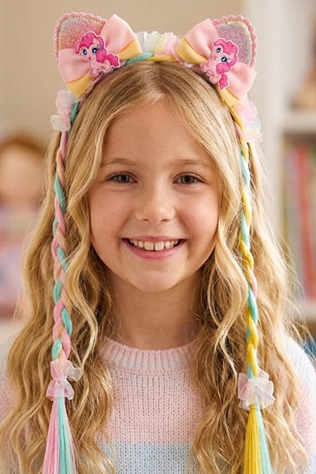 Mixed Color Children's Crown with Ears