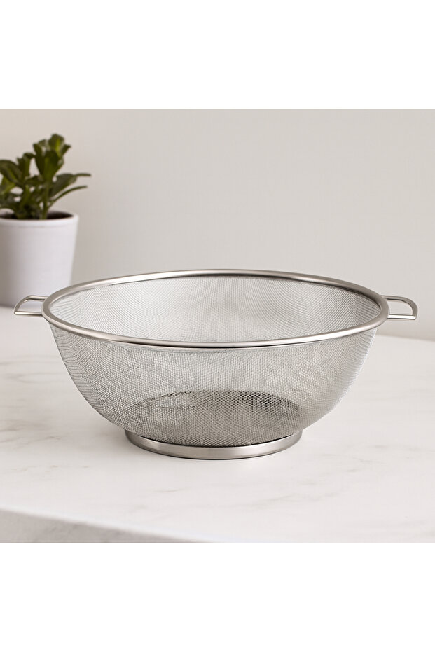 28 cm Metal Wire Strainer (with Handle, with Stand)