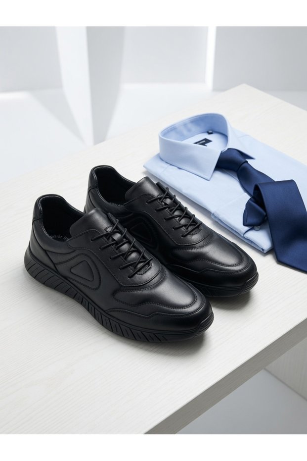 -Genuine Leather Casual Men's Shoes