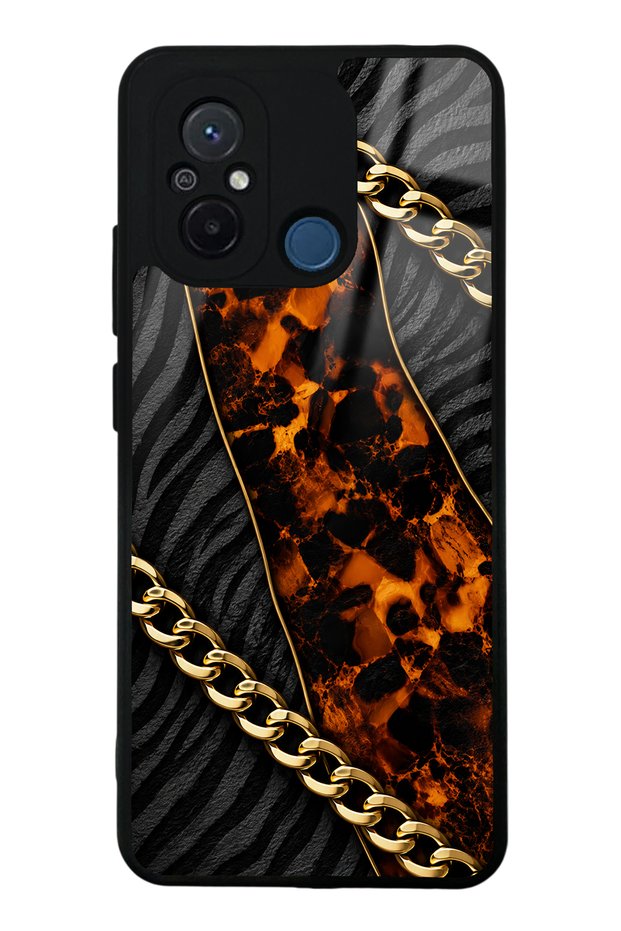 حافظة هاتف Xiaomi Redmi 12C بتصميم Golden Eclipse لامعة