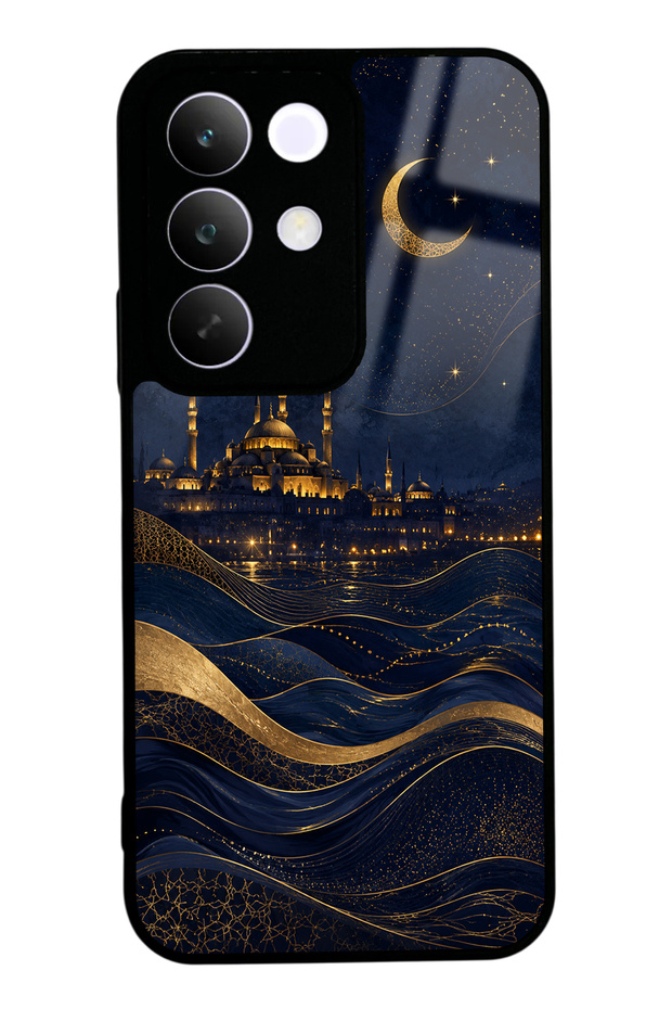 Realme C85 Golden Crescent Bosphorus Design Glossy Phone Case