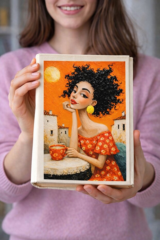 غلاف كتاب ودفتر ملاحظات من القماش القطني الفاخر - 31x23 سم - غلاف واقي بنمط أنيق