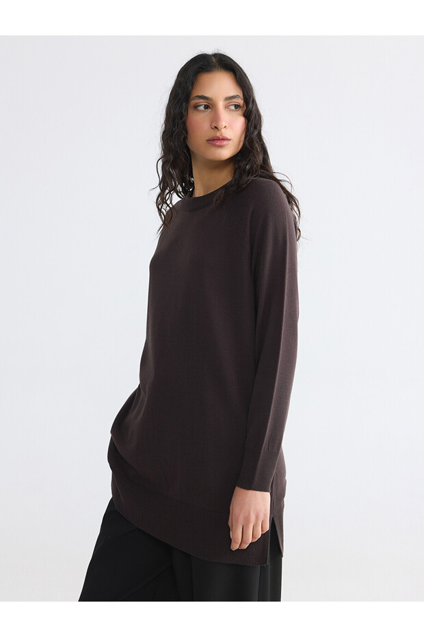 Özmarka New Season Crew Neck Women's Knitwear Tunic