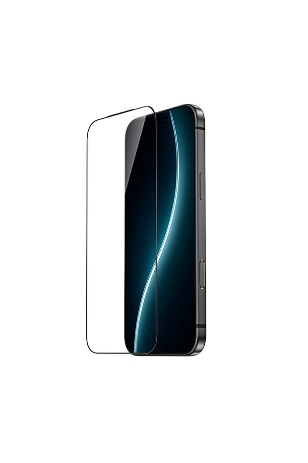 واقي شاشة متوافق مع هاتف Apple iPhone 16 Pro Max ثلاثي الأبعاد غير لامع ومضاد لبصمات الأصابع ويوفر تغطية كاملة للشاشة