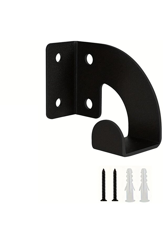 black Workshop Tools Storage Rack Heavy Duty Chain Saw Hook Wall Hanging Shovel Metal Multi-function
